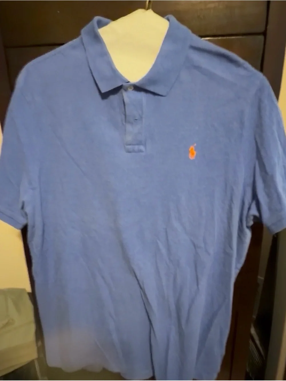Polo by Ralph Lauren Blue Polo with Orange Pony